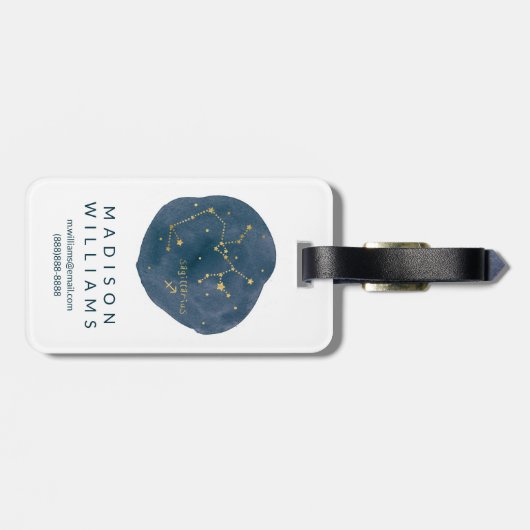 Étiquette À Bagage Sagittaire (Dos horizontal)