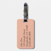 Étiquette À Bagage Sailboat de Sunset Beautiful (Dos Vertical)