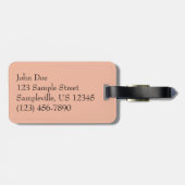 Étiquette À Bagage Sailboat de Sunset Beautiful (Dos horizontal)