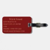 Étiquette À Bagage Saint Archange Gabriel (Dos horizontal)