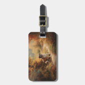 Étiquette À Bagage Saint Bernard en automne Feuilles Automne automne (Devant Vertical)