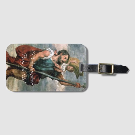 Étiquette À Bagage Saint Christopher (Devant Horizontal)