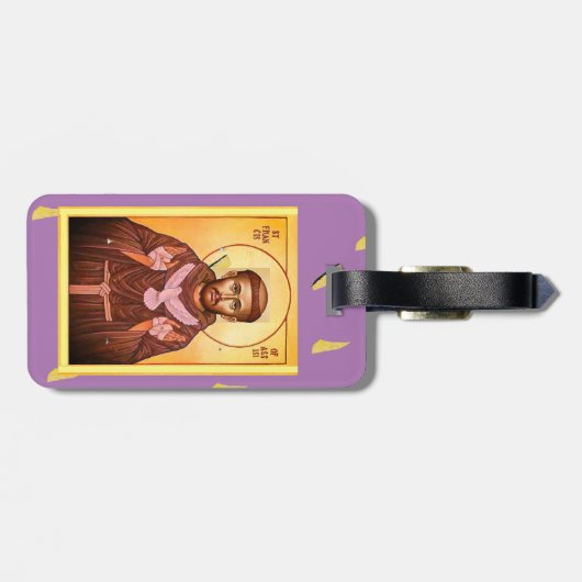 Étiquette À Bagage Saint François d'Assise (Dos horizontal)