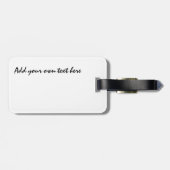 Étiquette À Bagage Saint Jacques de Compostelle coquille & croix roug (Dos horizontal)