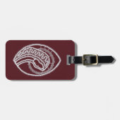 Étiquette À Bagage Sainte Vierge Marie, dentelle (Devant horizontal)