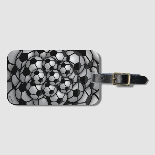 Étiquette À Bagage Saison de football (Devant Horizontal)