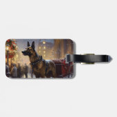 Étiquette À Bagage Saison de Noël belge de Malinoi (Dos horizontal)