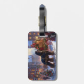 Étiquette À Bagage Saison de Noël Cocker Spaniel (Dos Vertical)