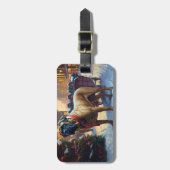 Étiquette À Bagage Saison de Noël de Bullmastiff (Devant Vertical)