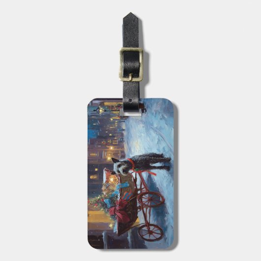 Étiquette À Bagage Saison de Noël de Chesapeake (Devant Vertical)