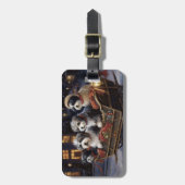 Étiquette À Bagage Saison de Noël Havanais (Devant Vertical)