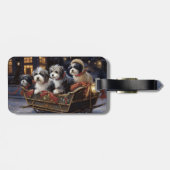 Étiquette À Bagage Saison de Noël Havanais (Dos horizontal)