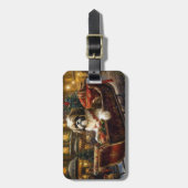 Étiquette À Bagage Saison de Noël Shih Tzu (Devant Vertical)