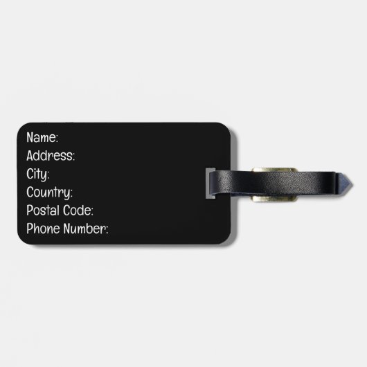 Étiquette À Bagage saison éffrayante (Dos horizontal)