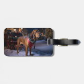 Étiquette À Bagage Saison Festive de Noël de Bloodhound (Dos horizontal)