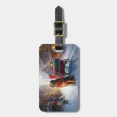 Étiquette À Bagage Saison festive de Noël de Setter en Irlande (Devant Vertical)