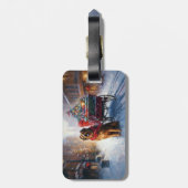 Étiquette À Bagage Saison festive de Noël de Setter en Irlande (Dos Vertical)