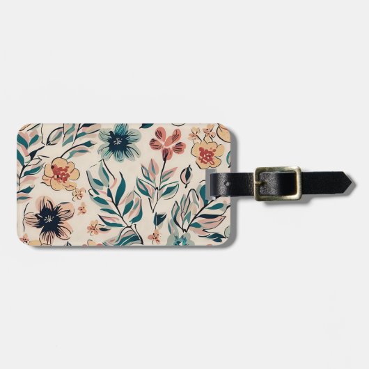 Étiquette À Bagage Saison printemps (Devant horizontal)