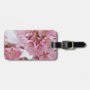 Étiquette À Bagage Sakura Cherry Blossoms rose pâle