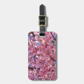 Étiquette À Bagage Sakura Pink Cherry Blossom Sky (Devant Vertical)