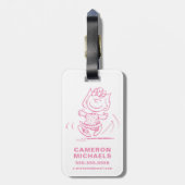 Étiquette À Bagage Sally Brown Dancing (Dos Vertical)