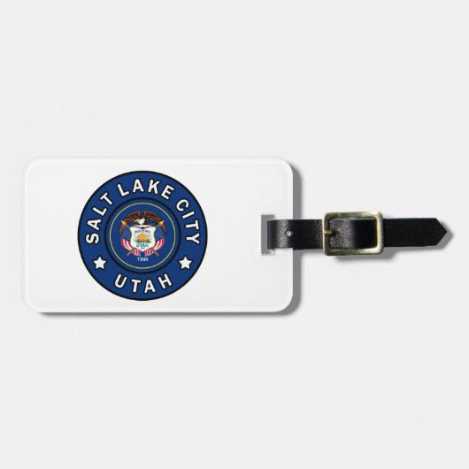 Étiquette À Bagage Salt Lake City Utah (Devant horizontal)