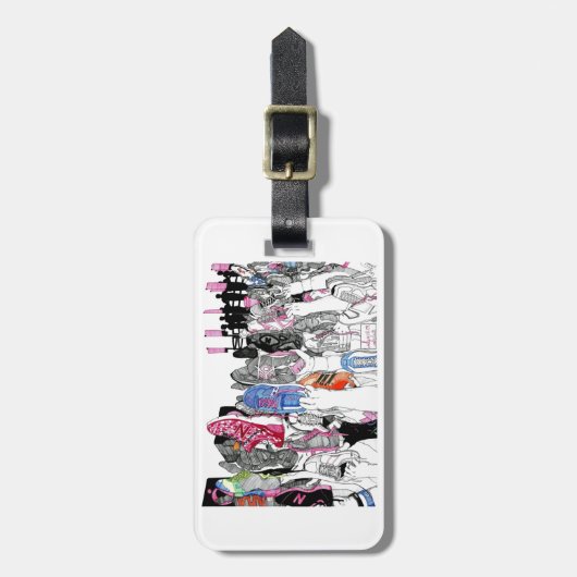 Étiquette À Bagage Salut de survivant (Devant Vertical)