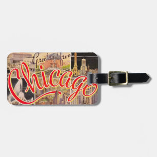 Étiquette À Bagage Salutation de Chicago