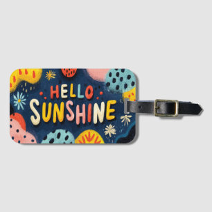 Étiquette À Bagage Salutation joyeuse "Bonjour Sunshine"