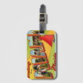 Étiquette À Bagage Salutation Miami (Devant Vertical)