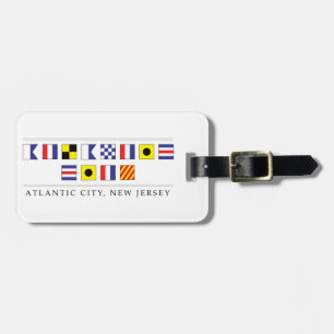 Étiquette À Bagage Salutations de Atlantic City