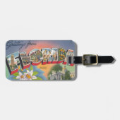 Étiquette À Bagage Salutations de la FLORIDE (Devant horizontal)