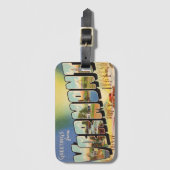 Étiquette À Bagage Salutations de l'Etat du Vermont (Devant Vertical)