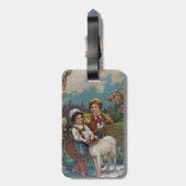Étiquette À Bagage Salutations de Pâques 1908 (Dos Vertical)