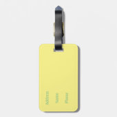 Étiquette À Bagage Salutations de Tahiti (Dos Vertical)