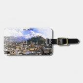 Étiquette À Bagage Salzbourg Autriche Panorama (Devant horizontal)
