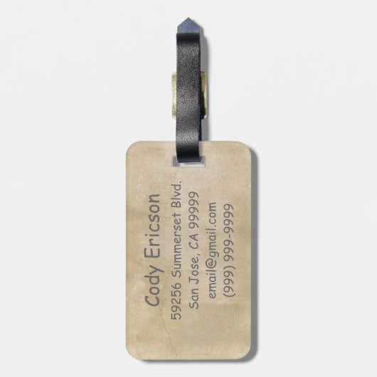 Étiquette À Bagage Sam et FRODO™ approchent le mont Doom (Dos Vertical)