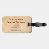 Étiquette À Bagage Samouraïs légendaires japonais orientaux frais de (Dos horizontal)