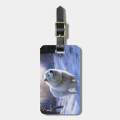 Étiquette À Bagage Samoyed Let It Snow Christmas (Devant Vertical)