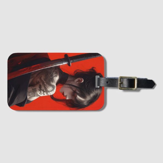 Étiquette À Bagage Samurai gir (Devant Horizontal)