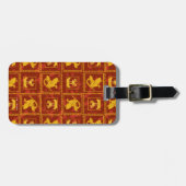 Étiquette À Bagage Samurai Jack & Aku Golden Silhouette Motif (Devant horizontal)