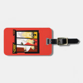 Étiquette À Bagage Samurai Jack Caractère Tri-Panel Futuristic Frame (Devant horizontal)