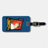 Étiquette À Bagage Samurai Jack Souriant Futuristic Frame Graphic (Devant horizontal)