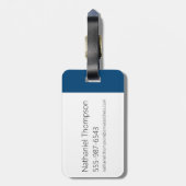 Étiquette À Bagage Samurai Jack Souriant Futuristic Frame Graphic (Dos Vertical)