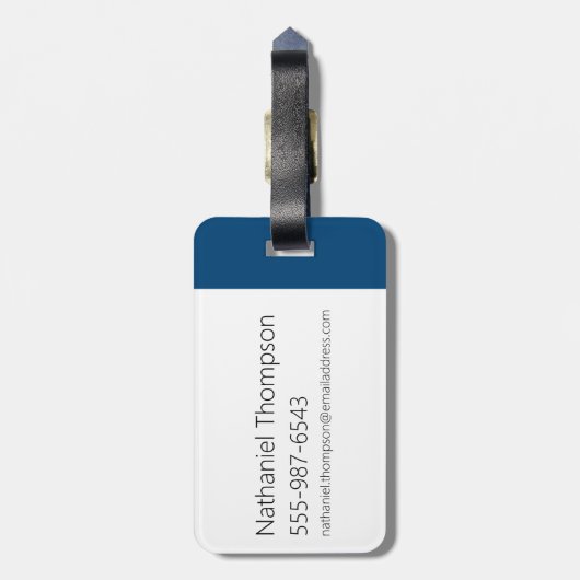 Étiquette À Bagage Samurai Jack Souriant Futuristic Frame Graphic (Dos Vertical)