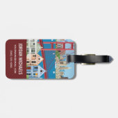 Étiquette À Bagage San Francisco, CA | la ville par la baie (Dos horizontal)