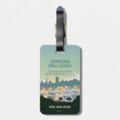 Étiquette À Bagage San Francisco, CA - rangée de carte postale (Dos Vertical)