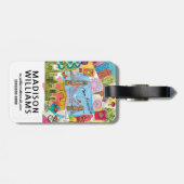 Étiquette À Bagage San Francisco, Californie (Dos horizontal)