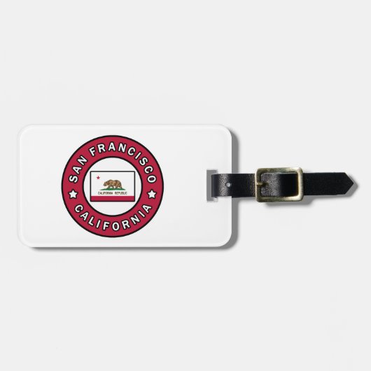 Étiquette À Bagage San Francisco la Californie (Devant horizontal)