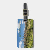 Étiquette À Bagage San Gimignano Toscane Italie Panorama Souvenir (Devant Vertical)